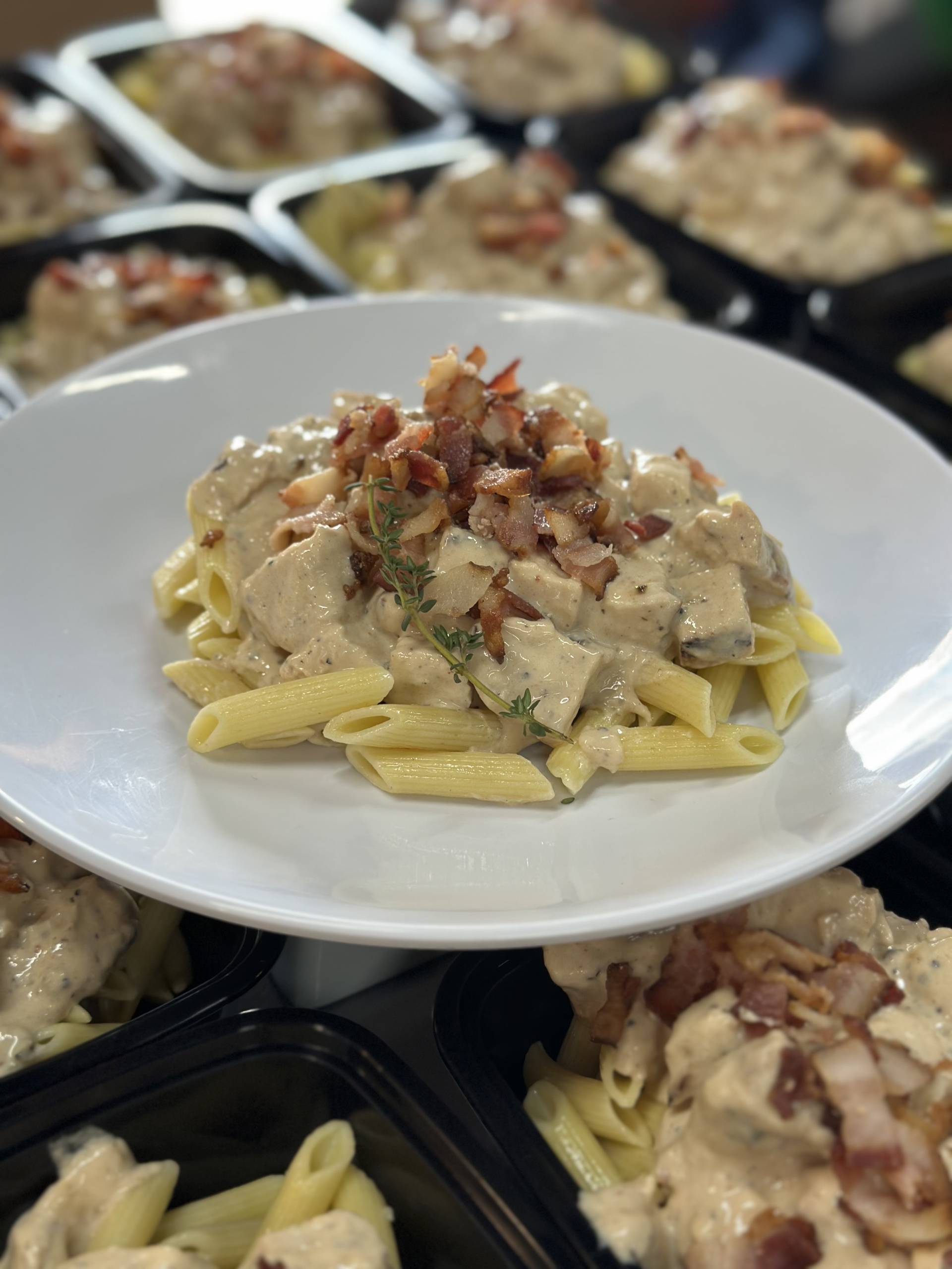 Chipotle Chicken Bacon Alfredo Pasta